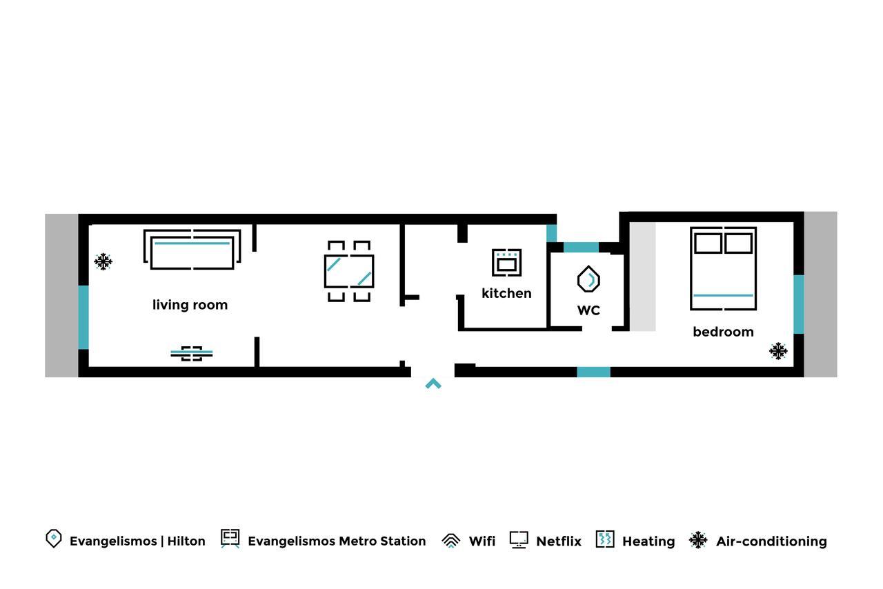 Urban Chic 1Bd Apartment In Hilton District By Upstreet 雅典 外观 照片